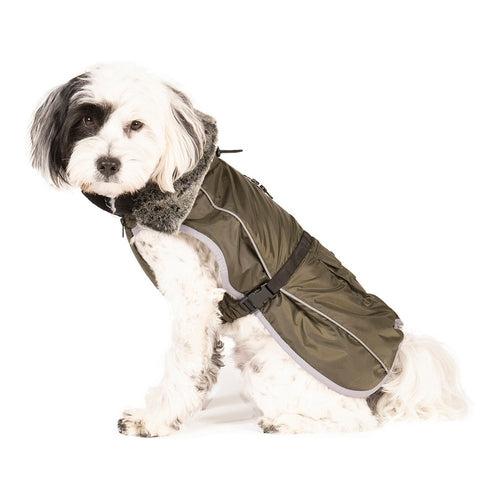 Manteau Doublé Vert pour Chien (60 cm)
