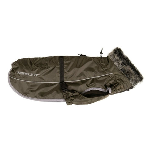 Manteau Doublé Vert pour Chien (60 cm)