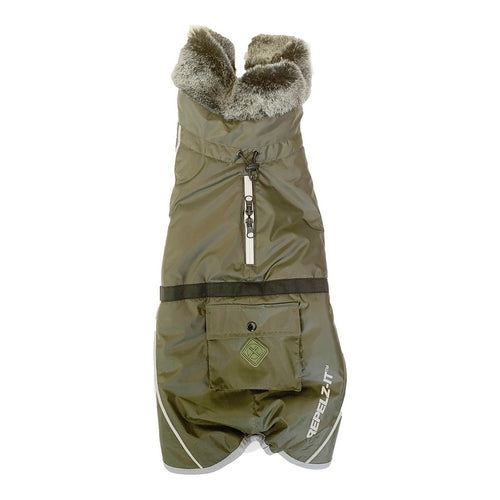 Manteau Doublé Vert pour Chien (60 cm)