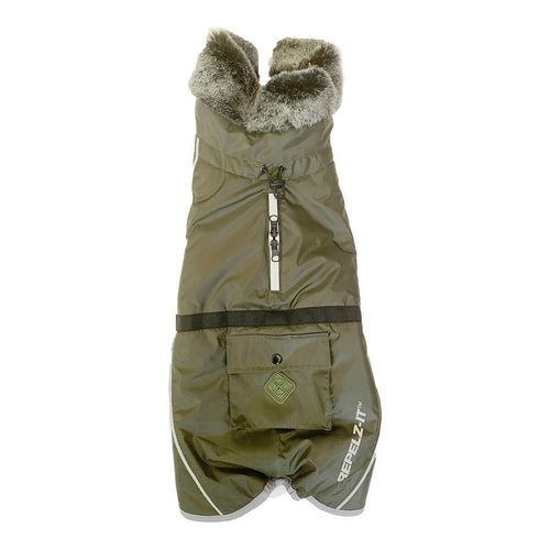 Manteau Doublé Vert pour Chien (60 cm)