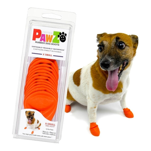 Bottes Pawz Orange Taille XS pour Chien