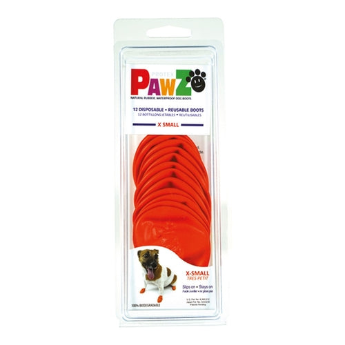 Bottes Pawz Orange Taille XS pour Chien
