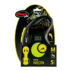 Laisse Flexi New Classic Néon 5m Taille S pour Chien
