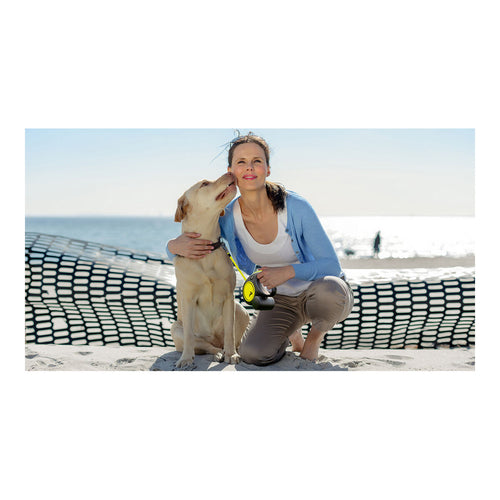 Laisse Flexi New Classic Néon 5m Taille S pour Chien