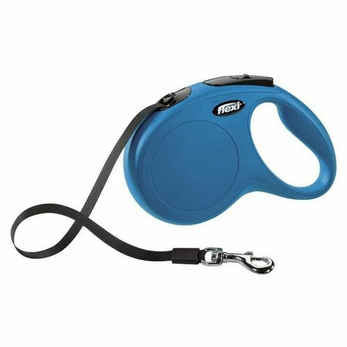 Laisse Flexi New Classic Bleue Taille M (5m)