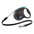 Laisse Flexi Black Design 3m Bleue Taille XS pour Chien
