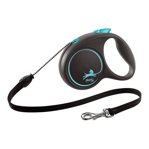 Laisse Flexi Black Design 3m Bleue Taille XS pour Chien