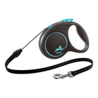 Laisse Flexi Black Design 3m Bleue Taille XS pour Chien