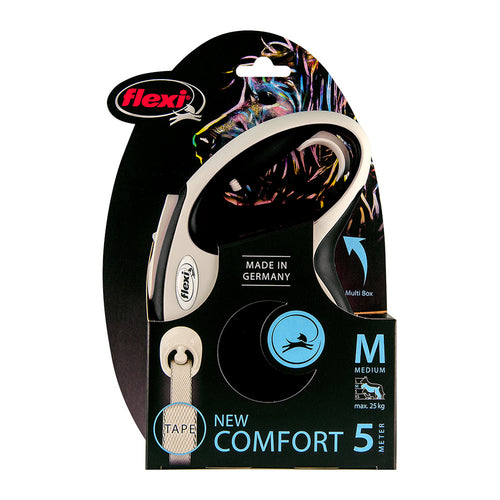 Laisse Flexi New Comfort 8m Noire Taille L pour Chien