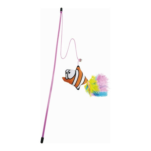 Canne à Pêche Gloria Guppy Poisson pour Chat
