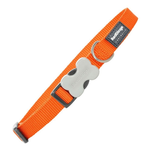 Collier Lisse Red Dingo Orange pour Chien