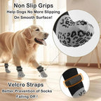 Chaussettes Antidérapantes Coton pour Chien (Lot de 4)